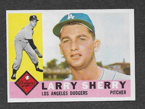 Larry sherry (Dodgers) 1960 Topps BB #105 EXMT