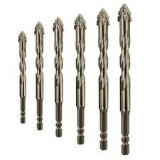6PCS High-Strength Eccentric Twist Drill BitNew Four-Flute Sawtooth Eccentric...