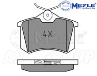 Meyle Bremsbelagsatz, Hinterachse Mit Anti Quietsch Platte 025 209 6115