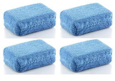4xLupus Microfiber Applicator cube weiche Auftragspadschwämme für die Autopflege