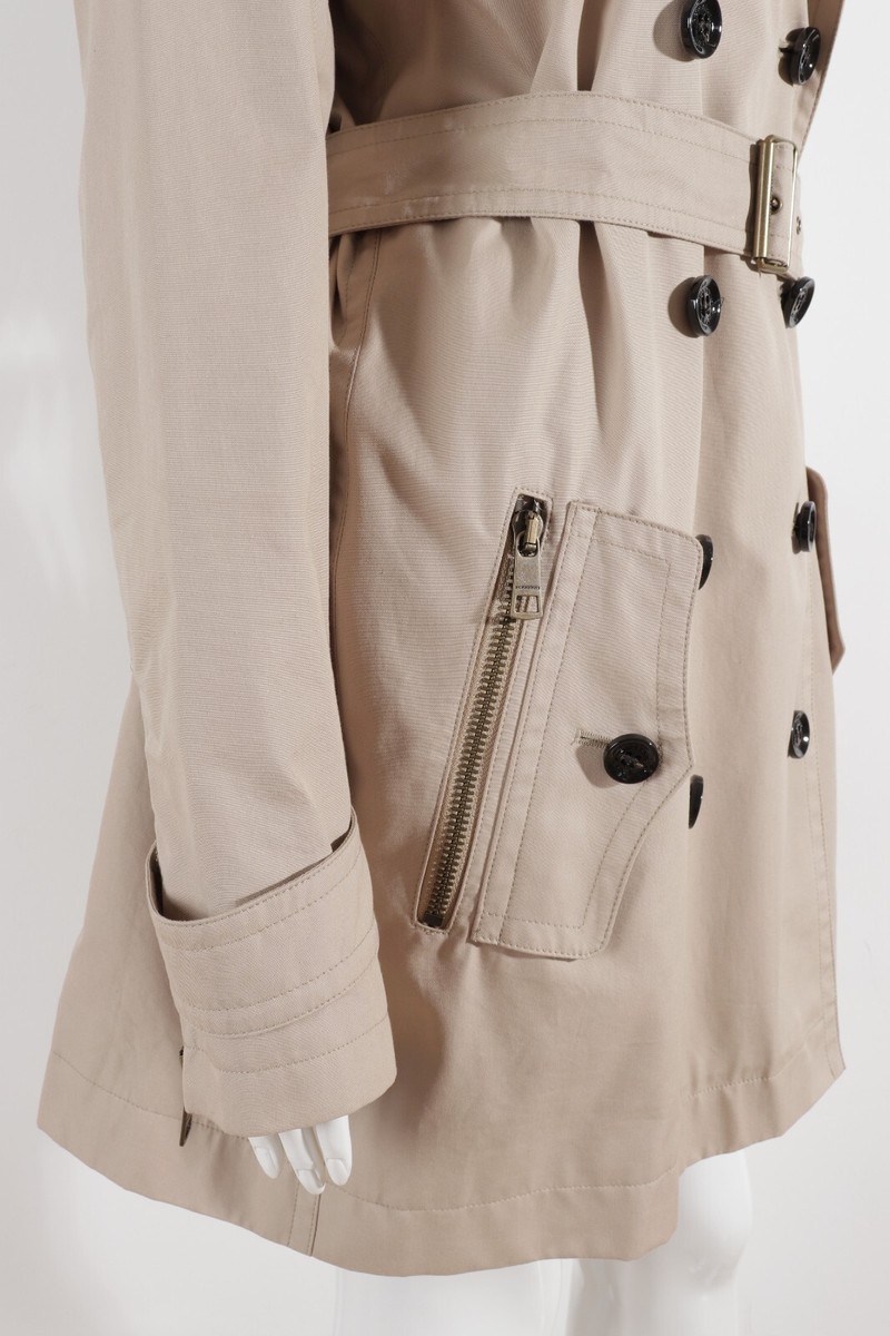 Women's Burberry Brit Cotton Beige Belted Trench Coat UK14 Women's Burberry Brit Cotton Beige Belted Trench Coat UK14