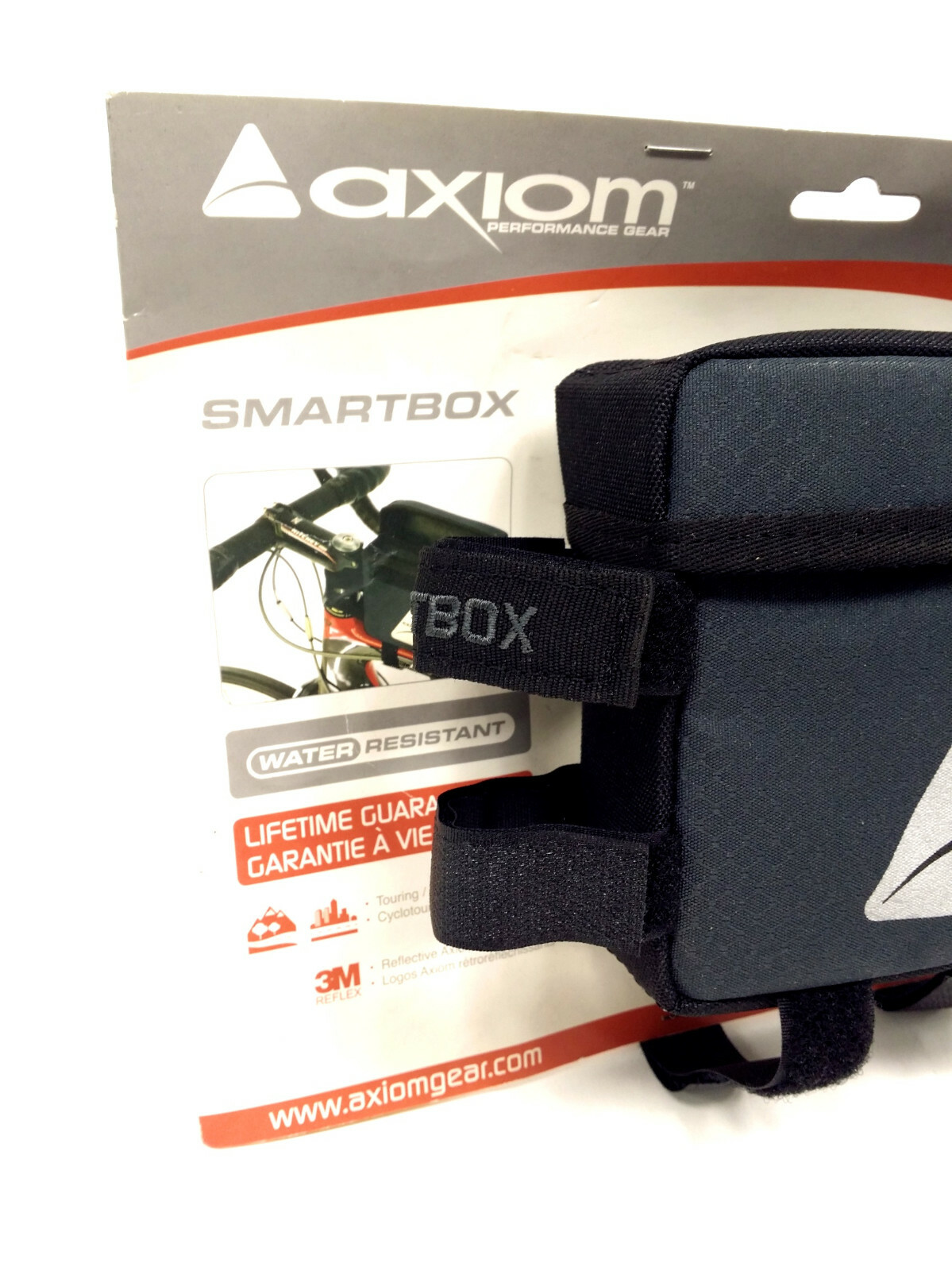 Axiom Smartbox Bicycle Top Tube Storage Bag - Water Resistant