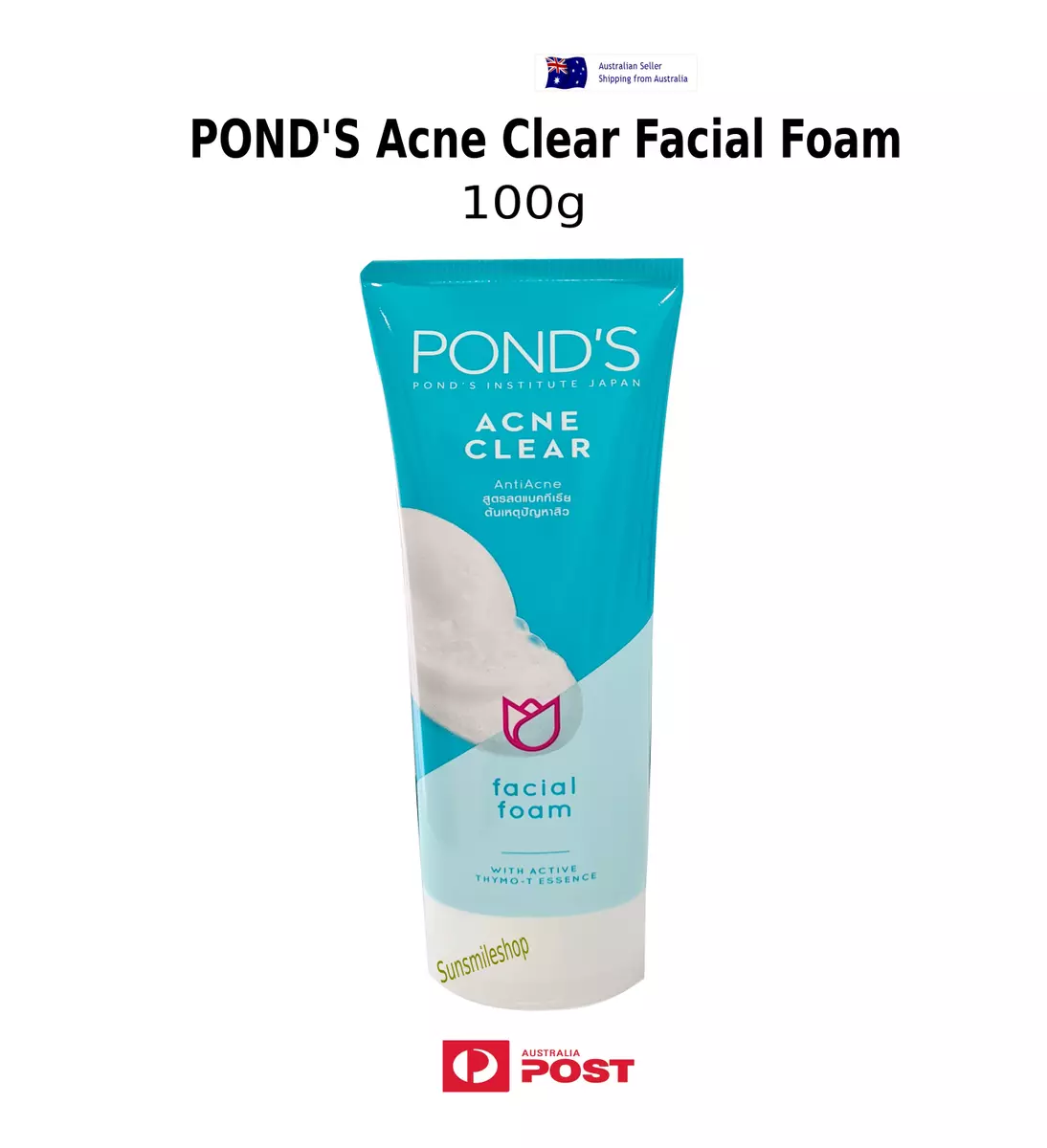 POND S Acne Clear Anti Acne Facial Foam Cleanser 100g PONDS face wash