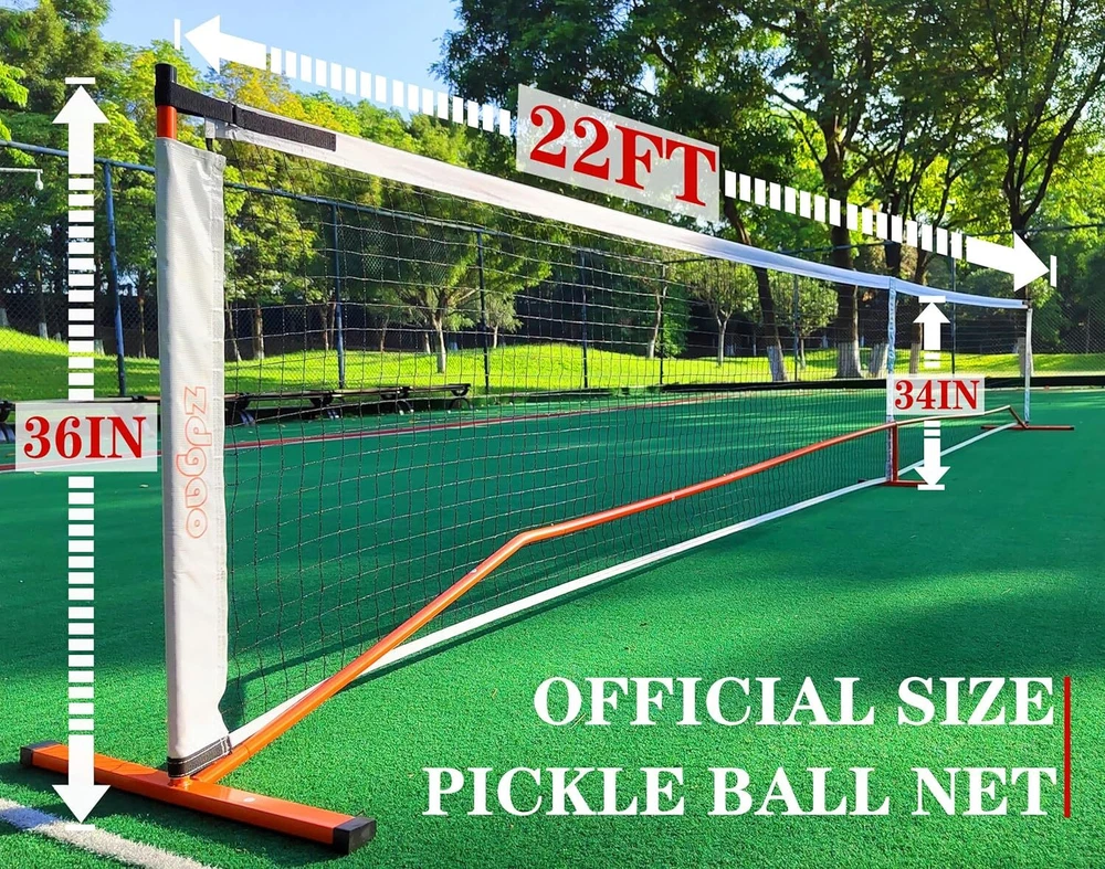 Pickleball Net with Court Marking Kit with 4 Pickle Balls & Carry Bag Easy Setup Pickleball Net with Court Marking Kit with 4 Pickle Balls & Carry Bag Easy Setup