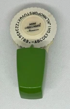 Dennison Mini Label-Mate Green Vintage Tape Embosser #5, 6 & 8 teeth missing