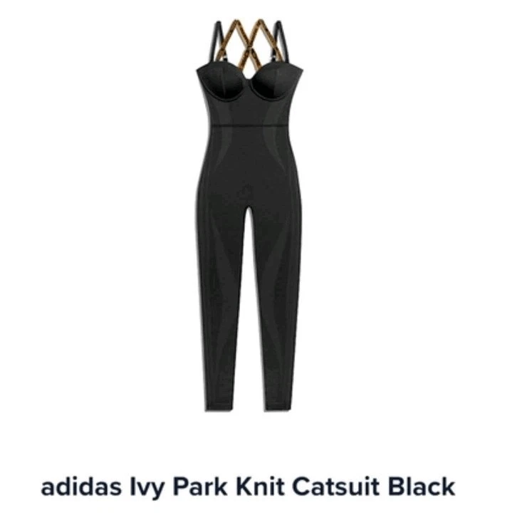 Adidas x Ivy Park by Beyonce Limited Collection Knit Catsuit Black Size M $250 - Image 4 of 4