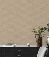 Vliestapete Grafisch Rauten Used-Look Beige Gold Metallic 39505-1 (2,87€/1Qm)