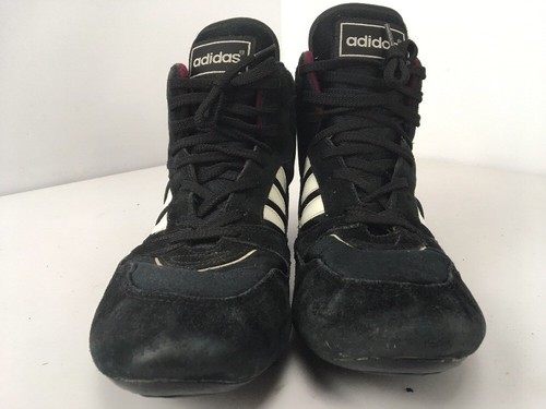 Adidas Rare Vintage 90s 95' CLUB MONDIAL Wrestling Shoes men’s size 12 Black Maroon - Bild 8 von 13