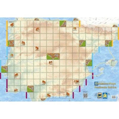 Carcassonne Maps - Peninsula Iberica - Brettspiel-Zubehör