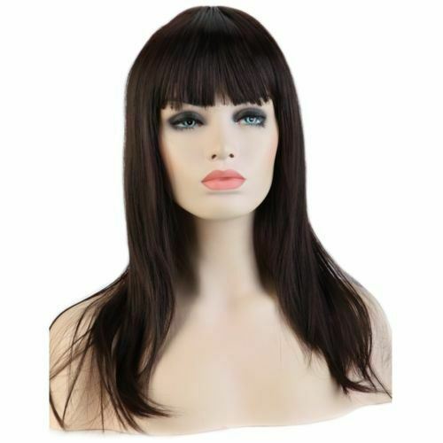 Halloween Women Natural Hair Long Straight Curly Cosplay Synthetic Full Wig - Picture 39 of 79