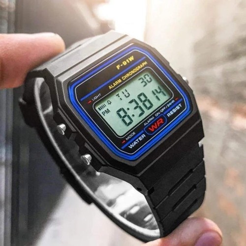 F91w Classic Resin Strap Digital Waterproof Sport Watch Alarm Unisex Kids Adult - Picture 9 of 24