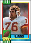 1990 Topps #134 Ed Simmons NFL NM RC Rookie Redskins