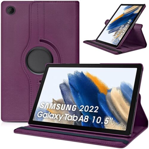 For Samsung Galaxy Tab A8 10.5" 2022 Smart Leather Rotate Stand Flip Case Cover - Picture 5 of 27