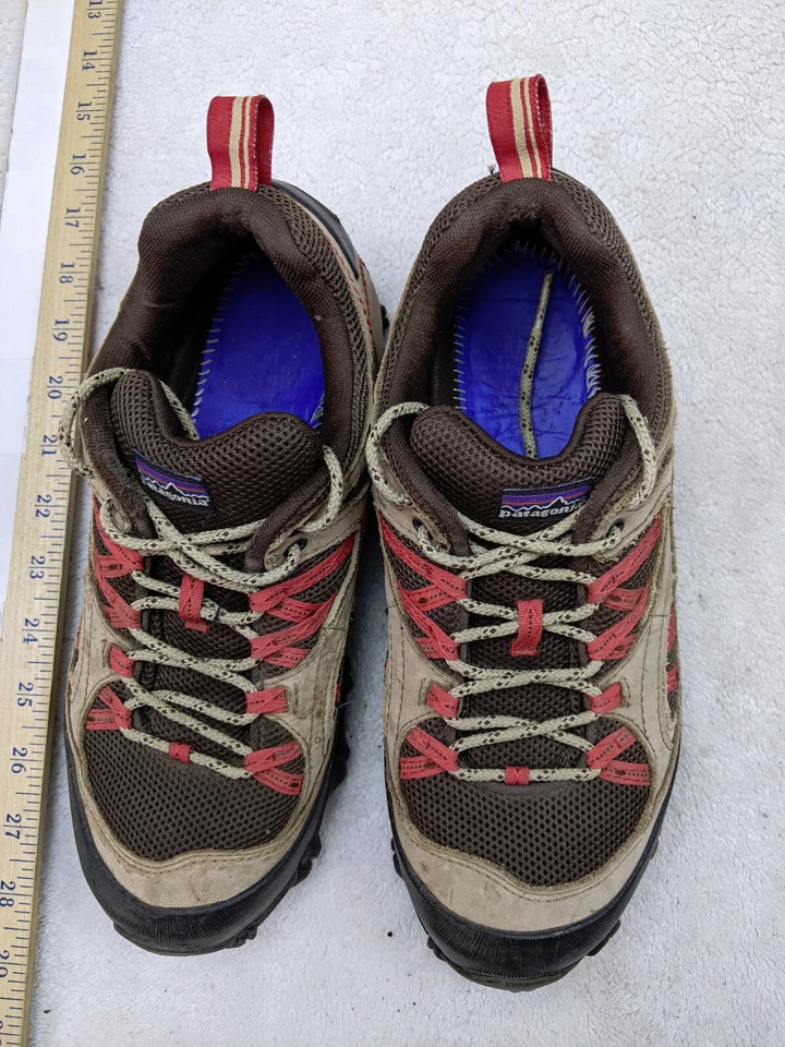 Patagonia Drifter Mujer 9 40 Marrón Rojo Senderismo Trail Zapatos Botas Vibram Foto 2 de 4