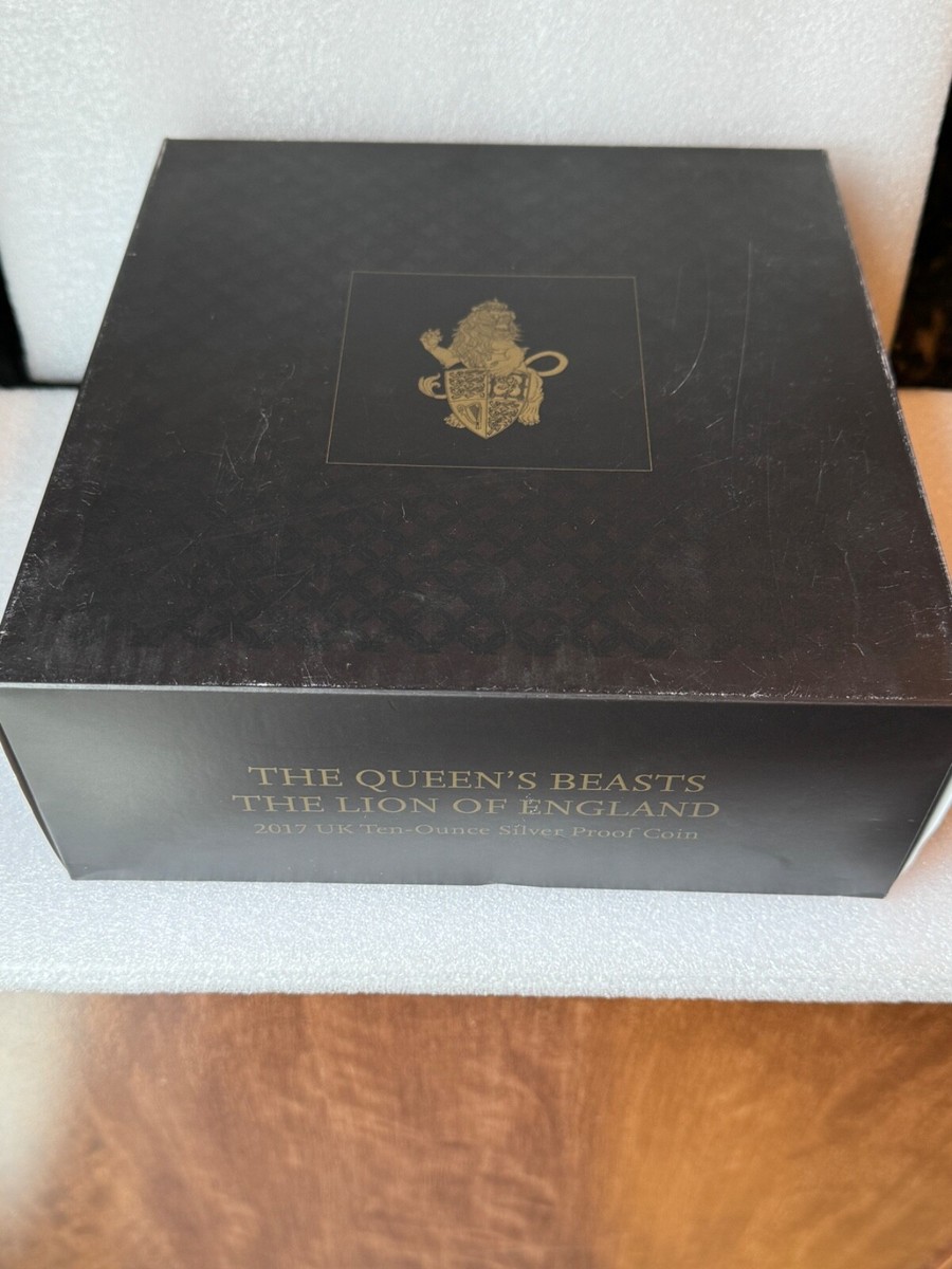2017 Queen's Beasts The Lion of England 10 oz £10 Silver Proof