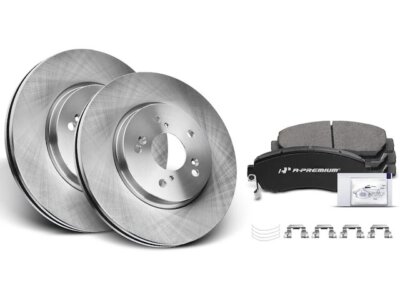 24VN87T Brake Pad and Rotor Kit Fits 2011 Honda Accord Crosstour 3.5L V6