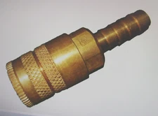 Parker B20-5B  Brass 3/8" Hose Pneumatic Quick Coupler, 1/4" Body, New