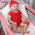 IVITA 21" Silikon Reborn Babypuppe Mädchen Lebendige Vollsilikon Babypuppe