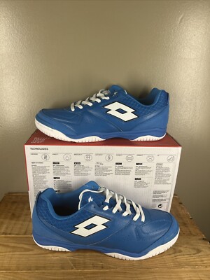 NEW Lotto Tacto 200 V ID Men's Indoor Soccer Shoes Diva Blue 214586 Size 10