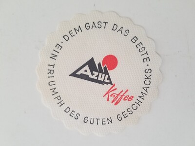 Azul Kaffe coffee drink coaster paper 1960s rothenburg Germany JJ ...