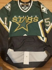 Vintage Koho Dallas Stars Hagman Authentic Signed NHL Hockey Jersey 52 Green