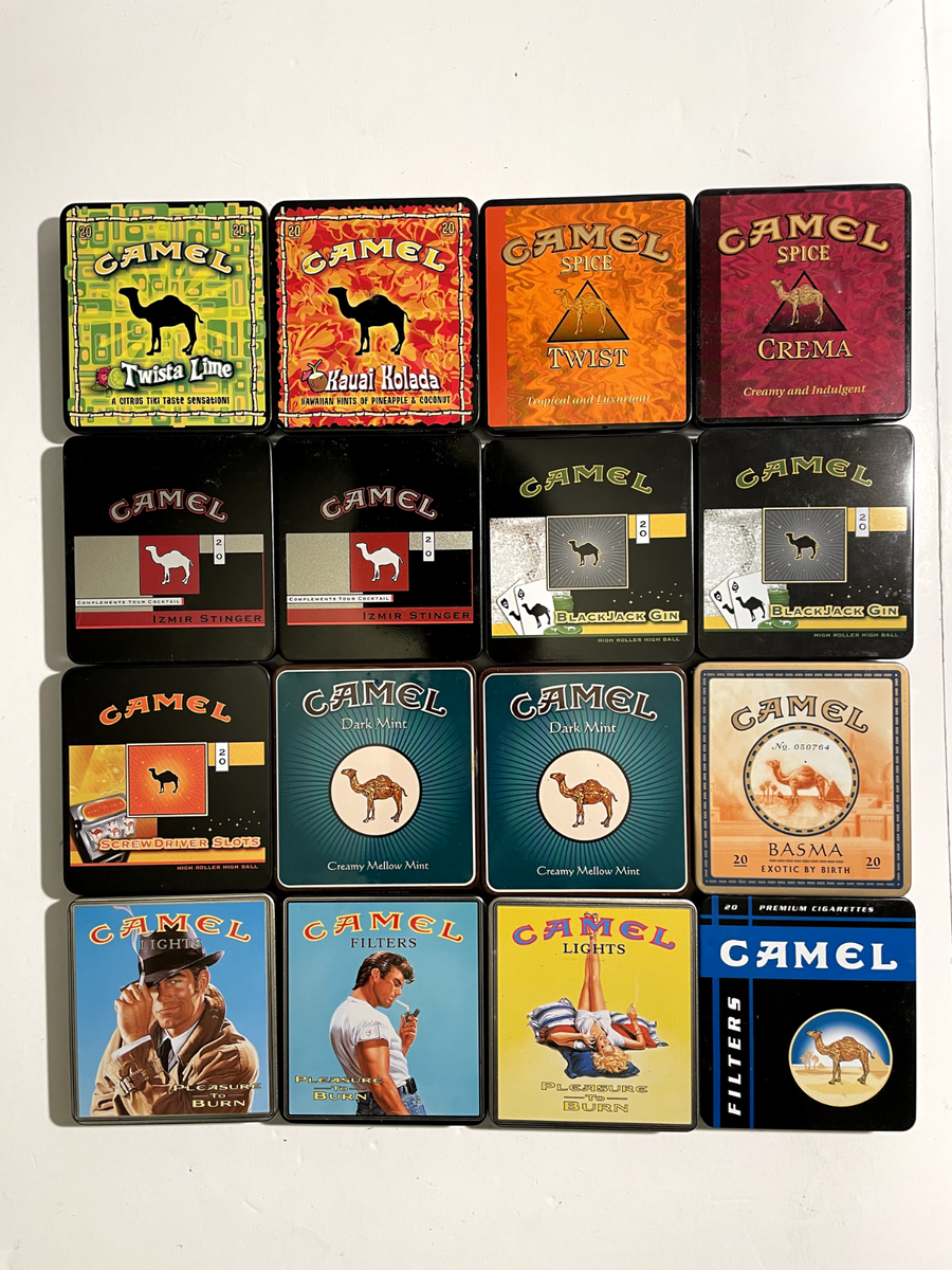 LOT of 16 Camel Vintage Exotic Blends Cigarette Collectible Tins
