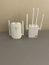 (2) Repeaters-Macard N300 White 300 Mbps Wireless Repeater/ WIFI Repeater