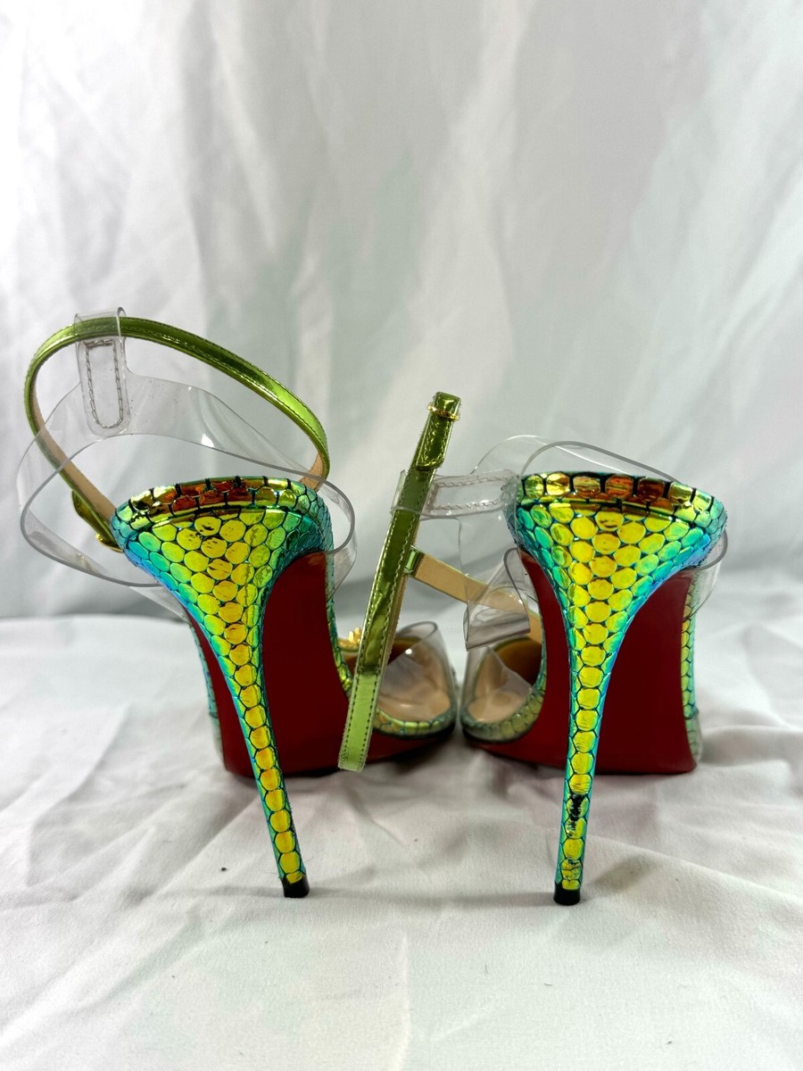 CHRISTIAN LOUBOUTIN Multicolor Nosy Spike Strass Heels Made CHRISTIAN LOUBOUTIN Multicolor Nosy Spike Strass Heels Made