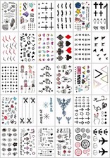 30 sheets cross bird temporary tattoo body tattoo sticker