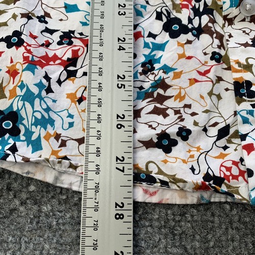 Relco London Mens Button Up Shirt Floral Short Sleeve Multicolor Adult Size M - Picture 9 of 10