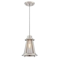 Wohnzimmer Decken Leuchte Pendellampe Beatrix Nickel Glas Esstisch Leuchte E27