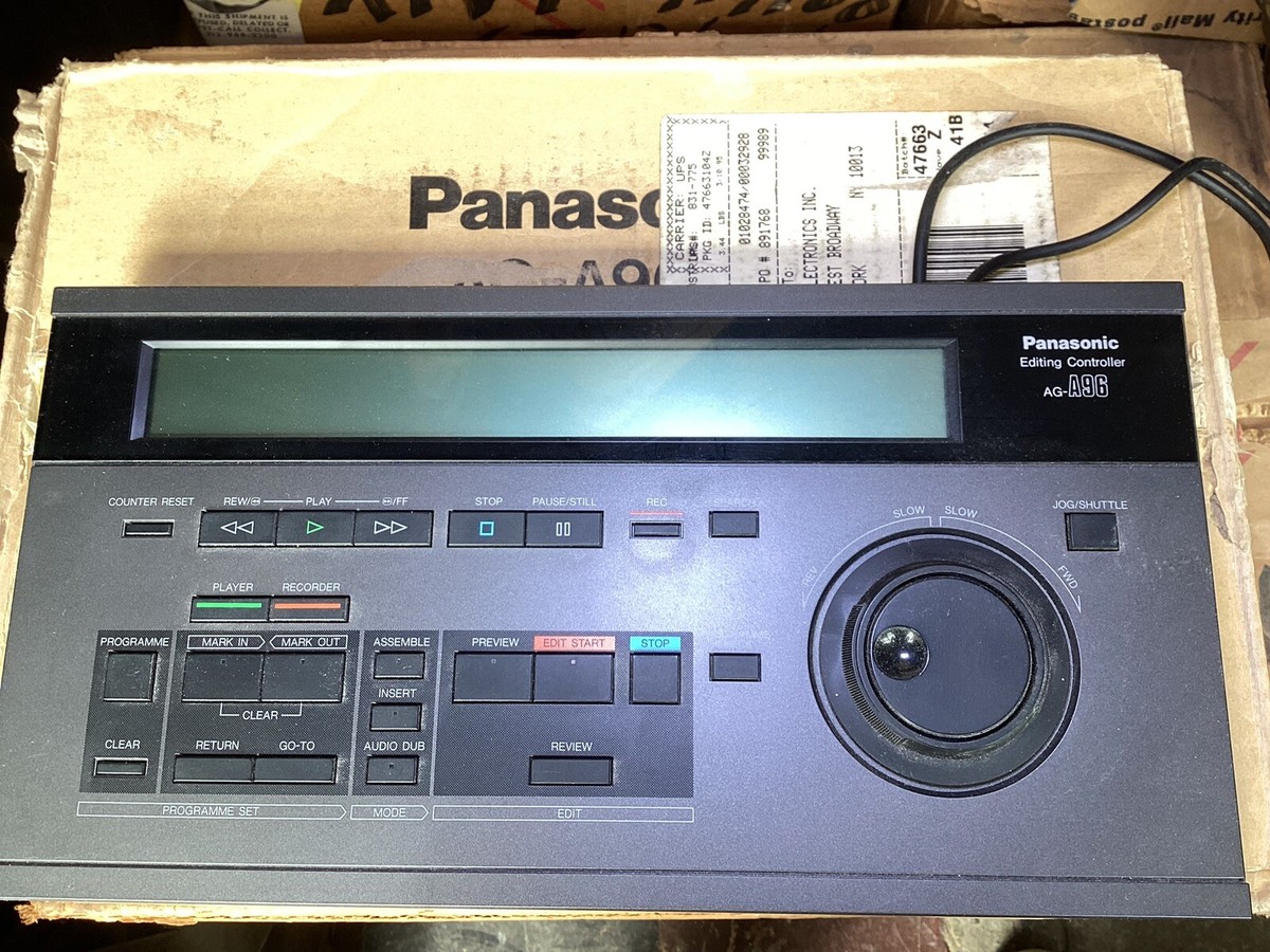 Panasonic AG-A96 Video Production Editing Controller w/ Textbook