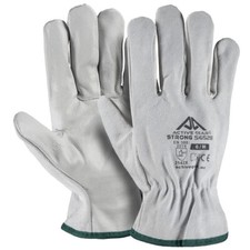 GUANTI DA LAVORO PELLE BOVINA PIENO FIORE M-XXL 12PAIA EDILIZIA GIARDINO ACTIVE