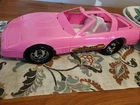Vintage 1980's Pink Corvette Barbie Car Moving Tires By Gay Toys Inc  Item 798