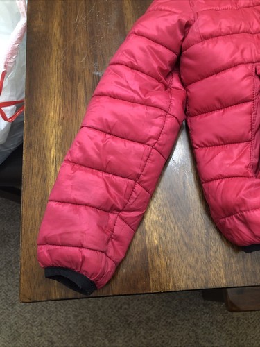 Nike Toddler Kid’s Puffer Jacket Reversible Logo Brand All Over Or Pink Sz 4 XS - Picture 9 of 13