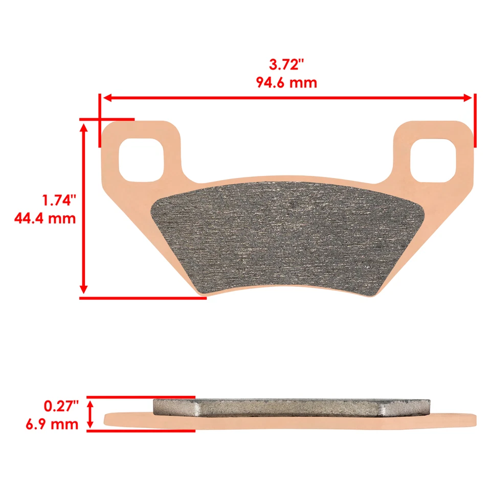 Brake Pads for Arctic Cat 1000 Thundercat Cruiser Trv H2 Front Rear Brakes 08-10 — 第 2/4 张图片