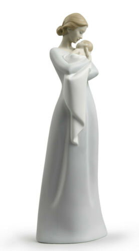 LLADRO #18218 A MOTHER'S EMBRACE BRAND NIB MOTHER BABY FAMILY SATIN SAVE$$ F/SH - Picture 1 of 7