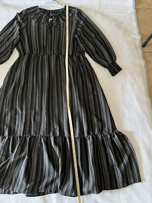 long sleeve peasant maxi dress LONG SLEEVE PEASANT TIERED MAXI DRESS