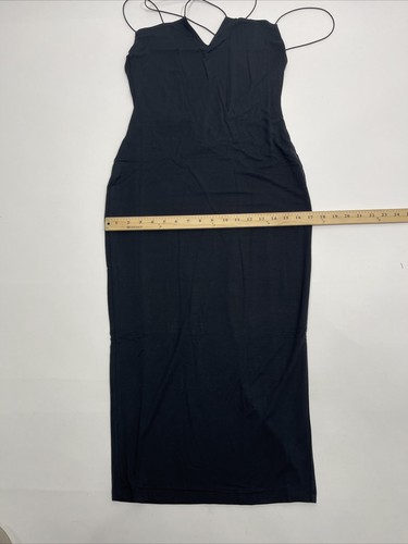 New Ser.O.ya Brogan Dress Black Jersey Crisscross Open Back Sleeveless Maxi Sz L - Picture 11 of 18