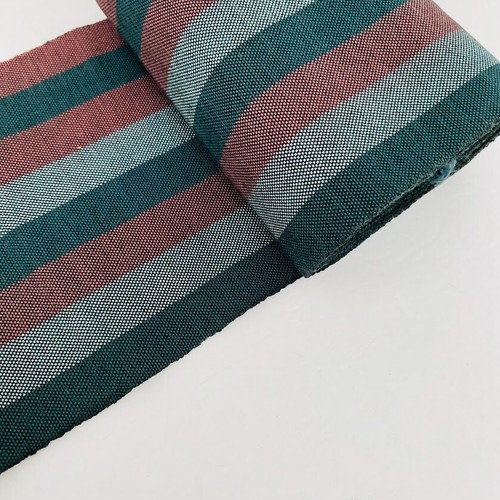 Cinturón a rayas vintage de lana japonés kimono Hanhaba Obi faja corredor de mesa H85 - Imagen 4 de 8