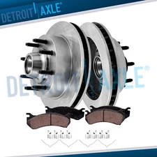 2WD 13.04" Front Brake Rotors Pads for Ford F-250 F-350 Super Duty 2-Wheel ABS