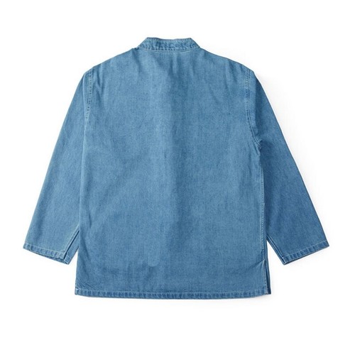 Frühling Herren Denim Mantel Jacke Oberbekleidung Tops chinesisch lässig locker Frosch Knopf - Bild 5 von 12