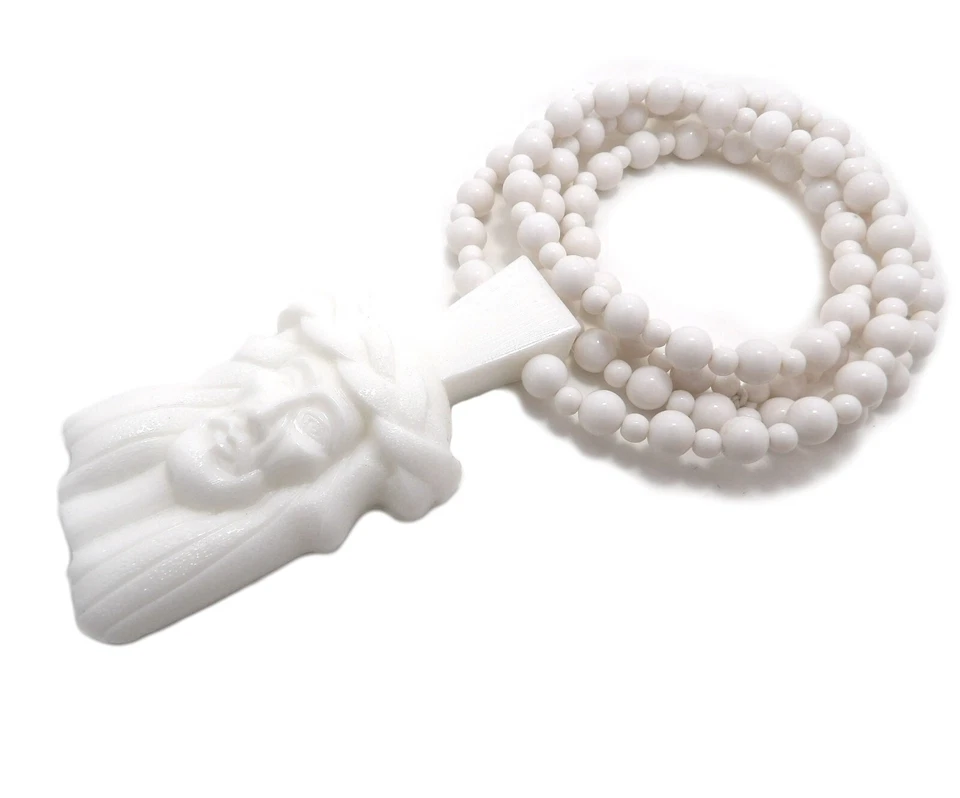 Nuevo Collar Colgante Pieza Jesús Homaica Blanco* Foto 4 de 4