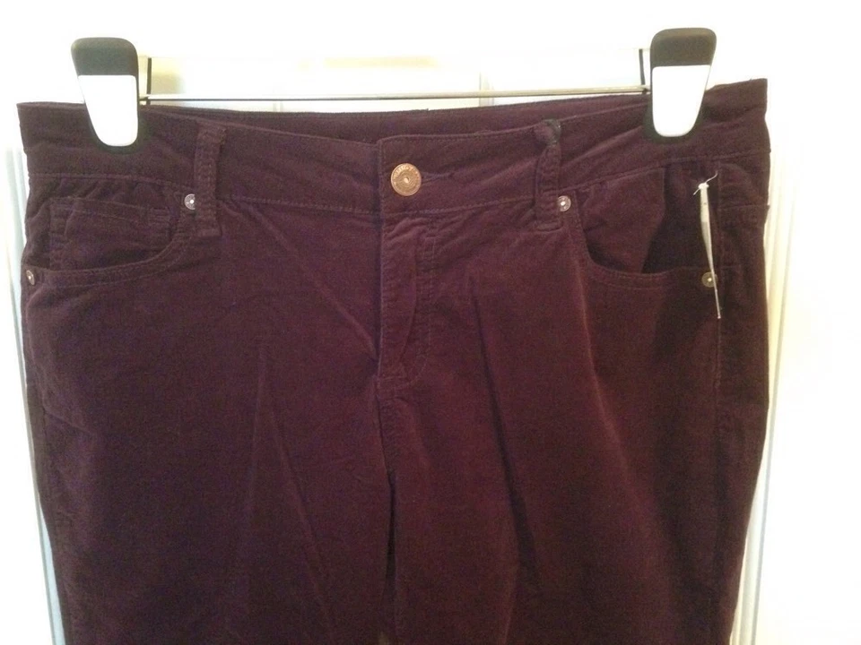 NUEVO CON ETIQUETAS MUJER BUFFALO DAVID B ITTON CIRUELA/PÚRPURA GIBSON PANA DELGADA W32 L31 Foto 2 de 4