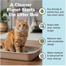 Large Disposable Cat Litter Box, 6-Pack