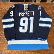 Cole Perfetti Signed Winnipeg Jets Jersey JSA Coa Autographed