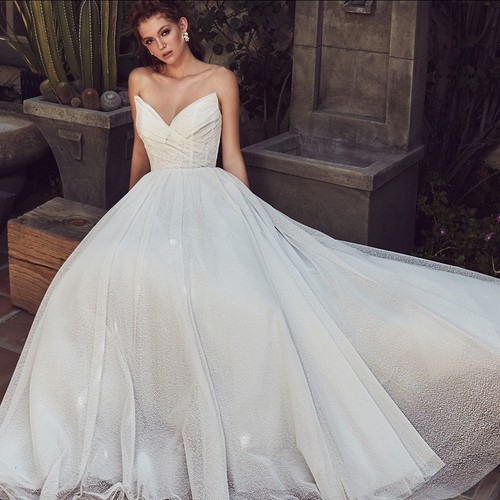 NWT L'amour Wedding Dress LA9115 Ivory Sz 14 MSRP $1,500 READ - Bild 2 von 19
