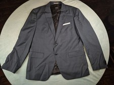Hugo Boss Lanificio Tesse Biella Mens Blazer - Blue - 100 Virgin Wool- 46R EUC 