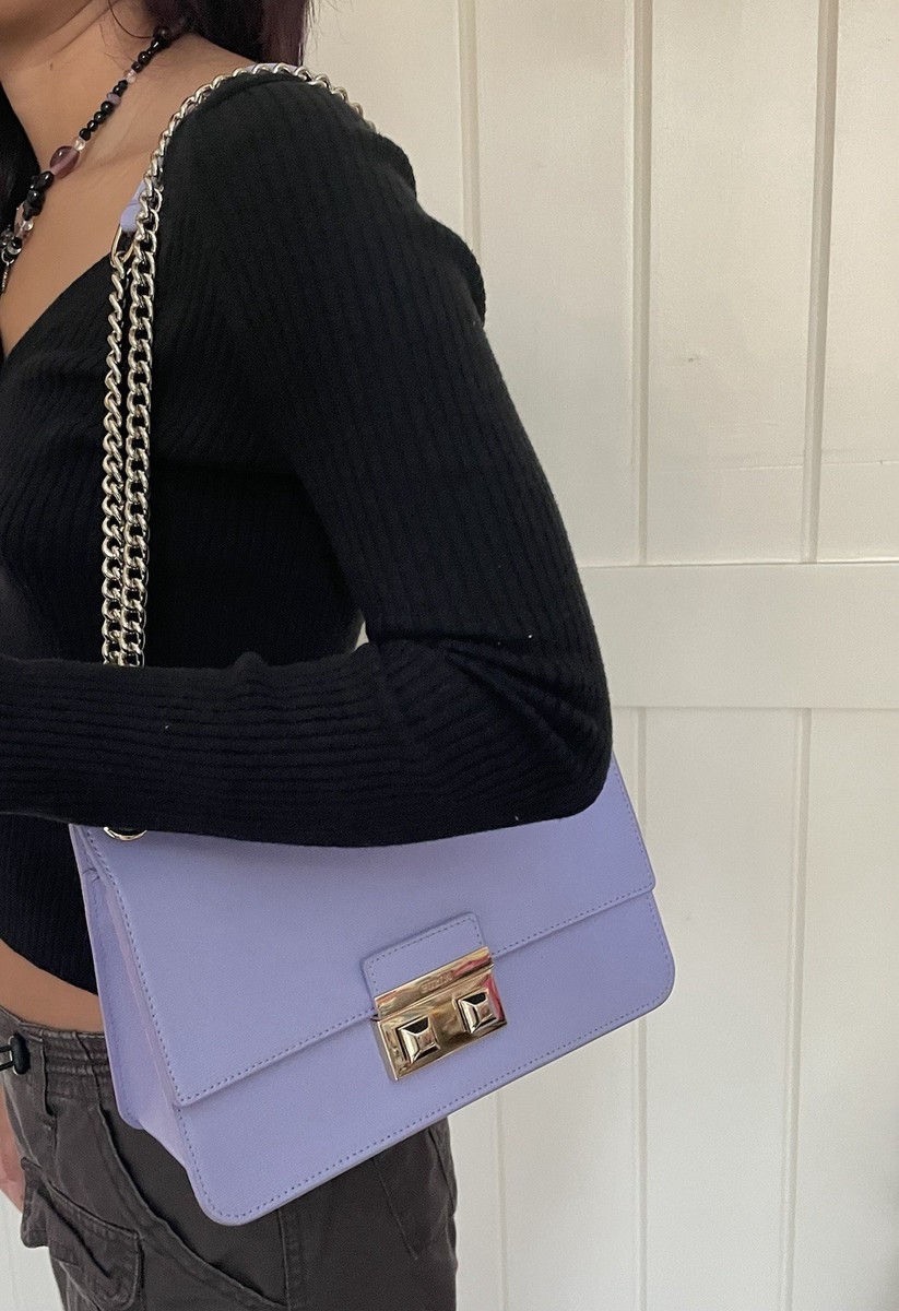 FURLA MEDIUM BELLA CHAIN SHOULDER SAFFIANO LEATHER BAG