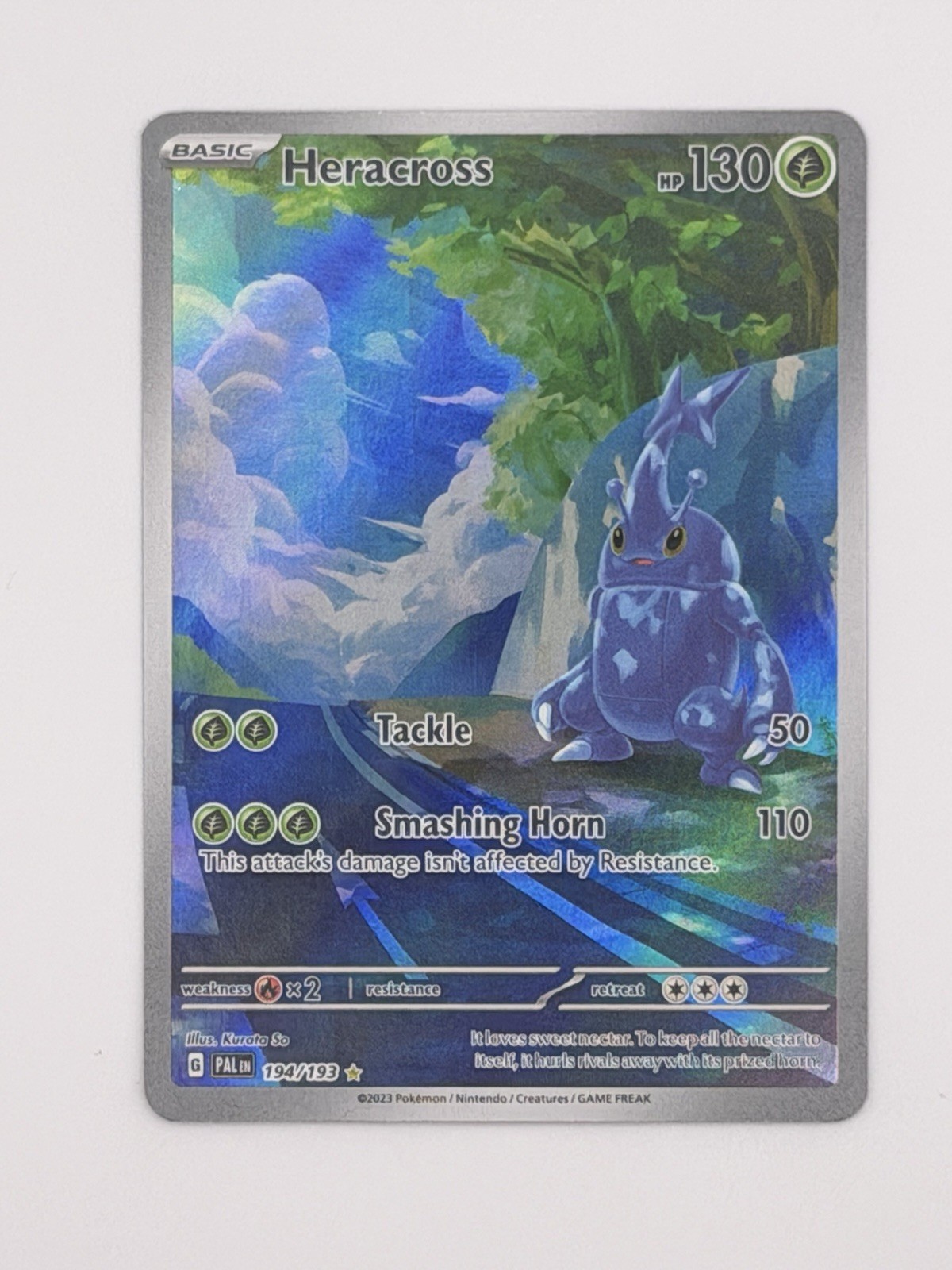 Heracross 194/193 Illustration Rare SV02: Paldea Evolved NM